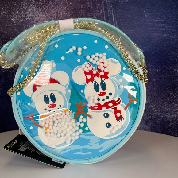 Pochette/sac Mickey Mouse Loungefly – Boule à Neige Bonhomme De Neige – Neuve